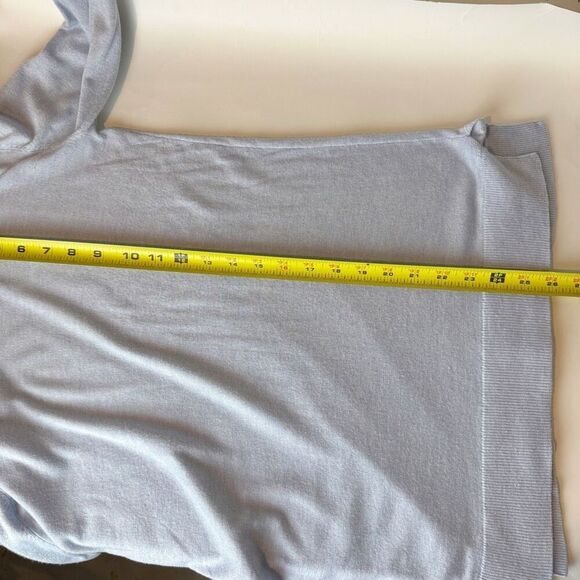 MAGASCHONI | blue tissue weight knit top | large | cashmere blend - Picture 9 of 9